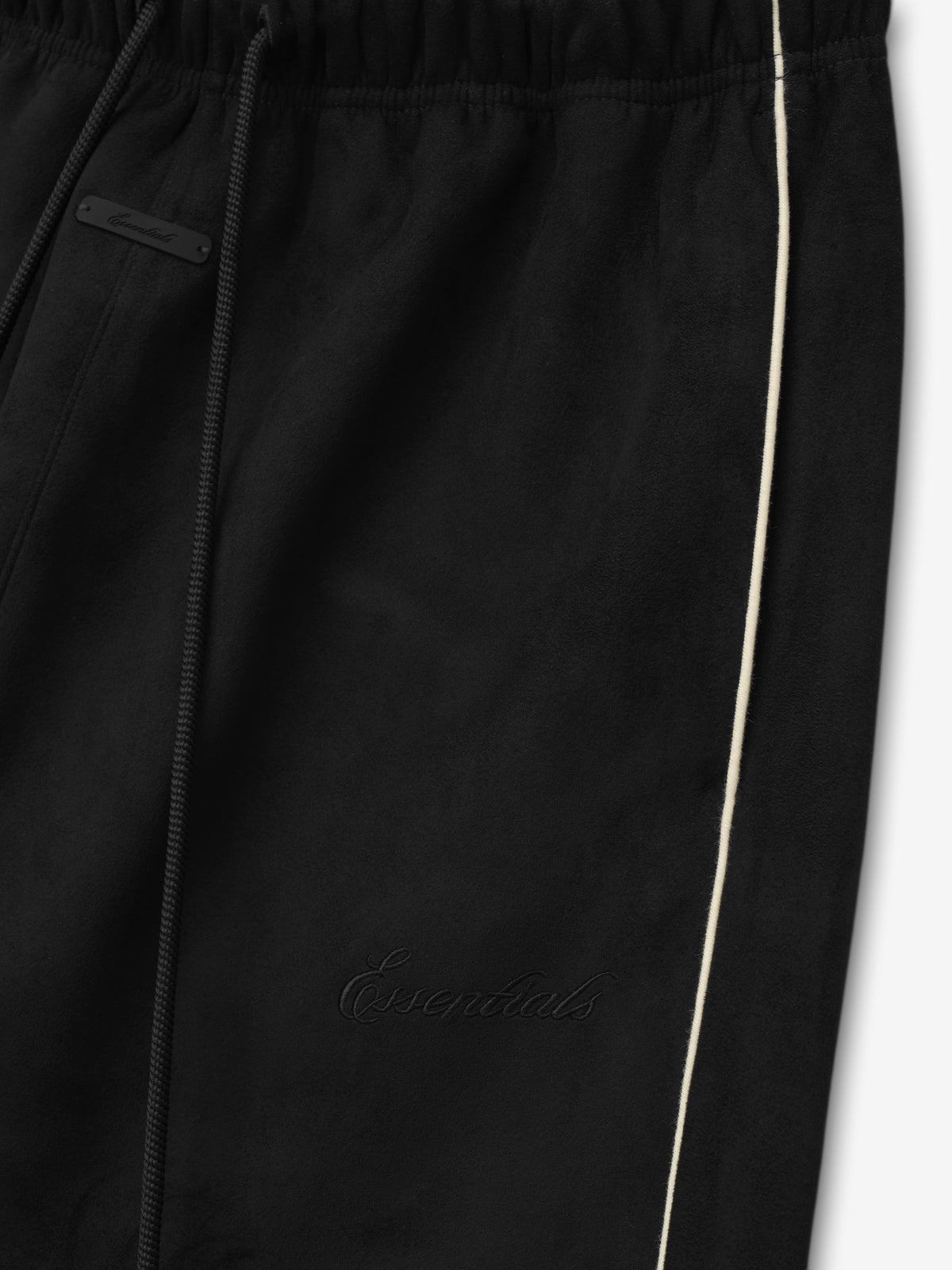 Fear of God Essentials Women's Suede Fleece Signature Relaxed Pant Vintage Black