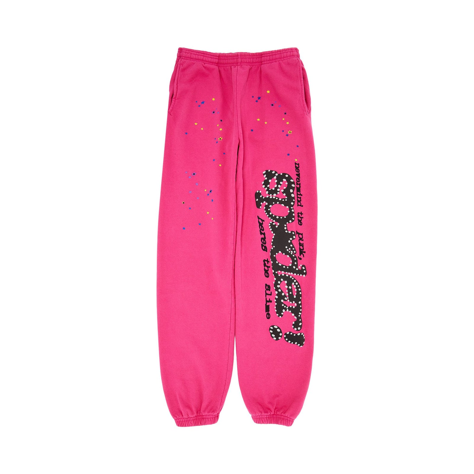 Sp5der Pink V2 Sweatpant Pink front