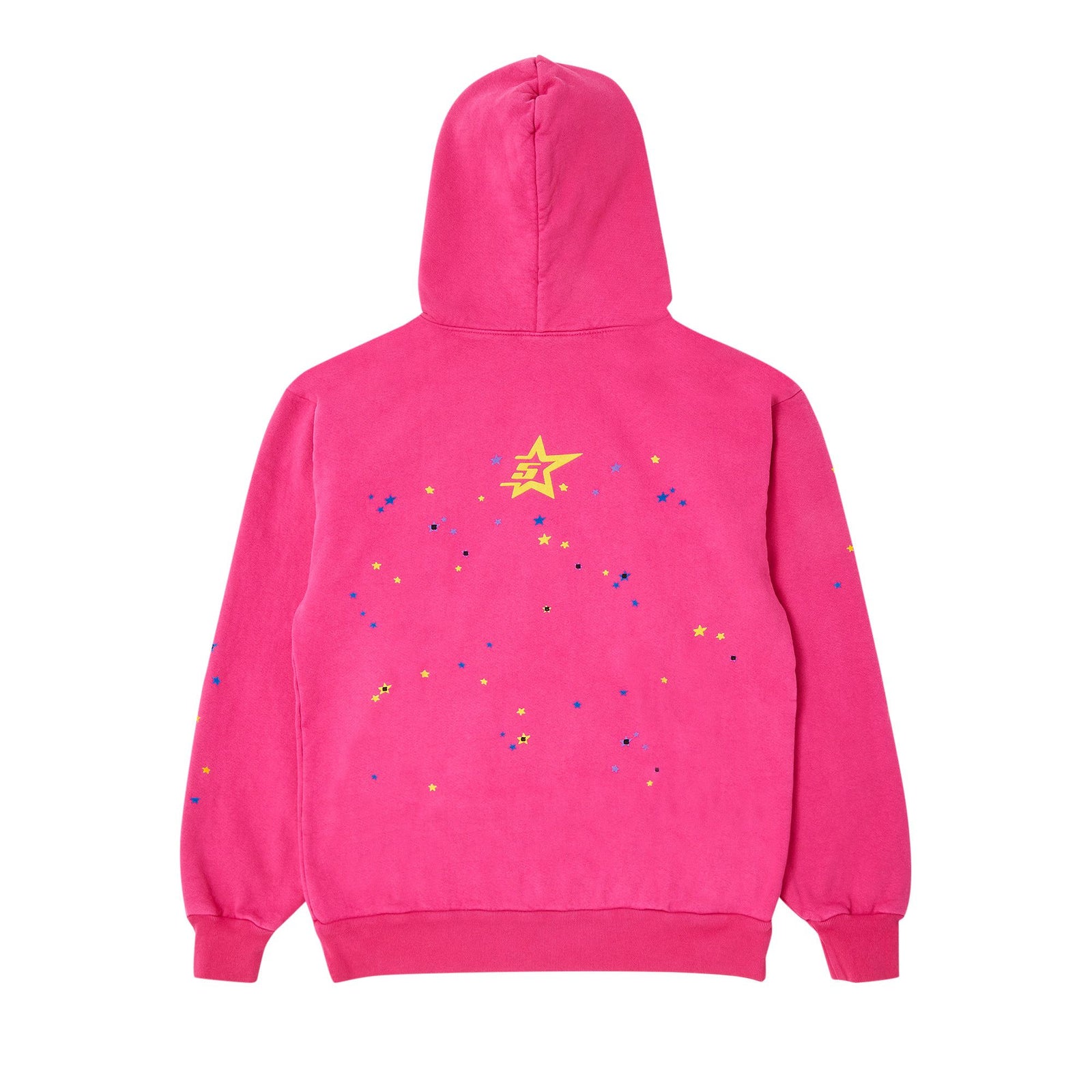 Sp5der Pink V2 Hoodie Pink front