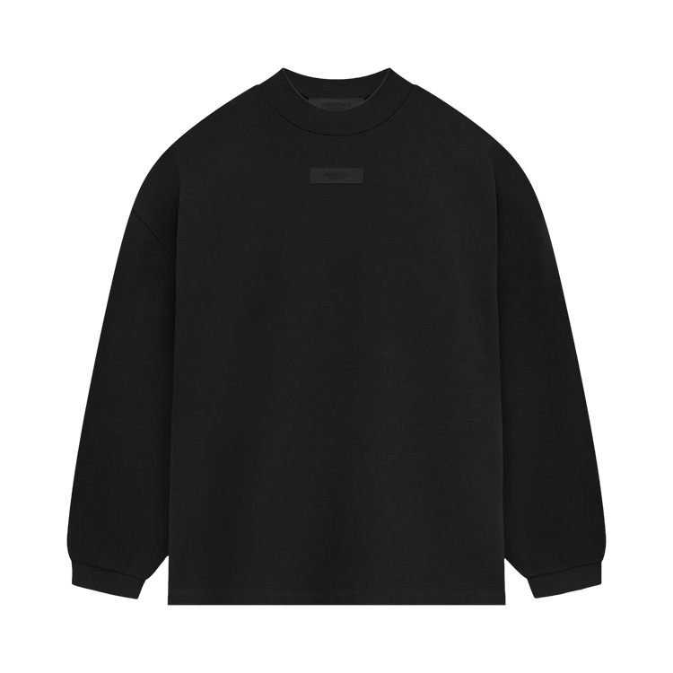 Fear of God Essentials Long-Sleeve Shirt II Jet Black (SS24)