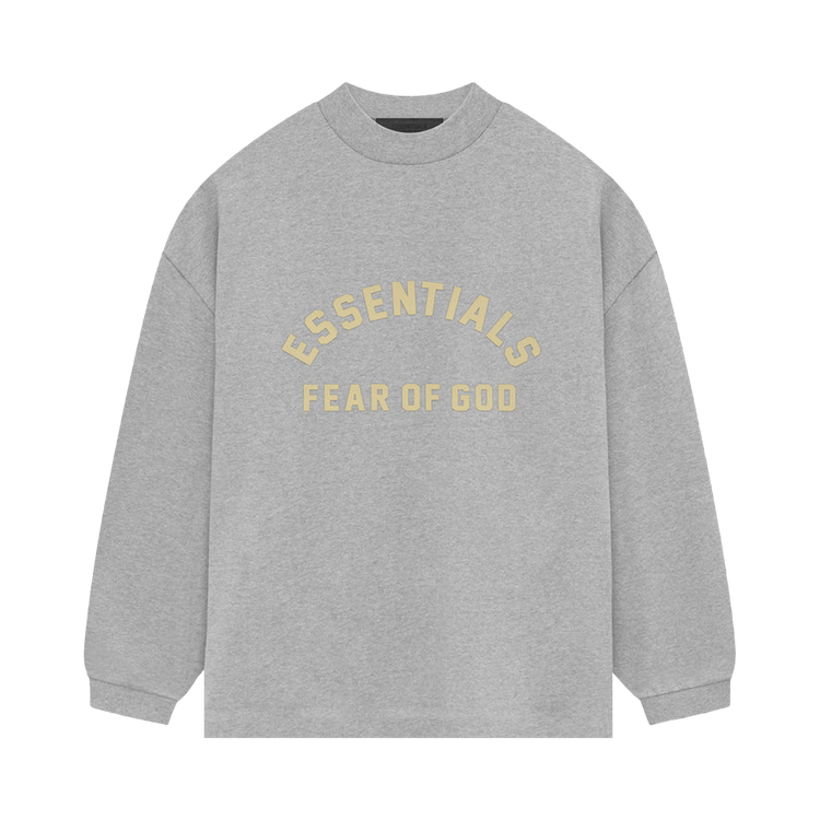 Fear of God Essentials Heavy Jersey Long-Sleeve T-Shirt Light Heather Grey (SS24)