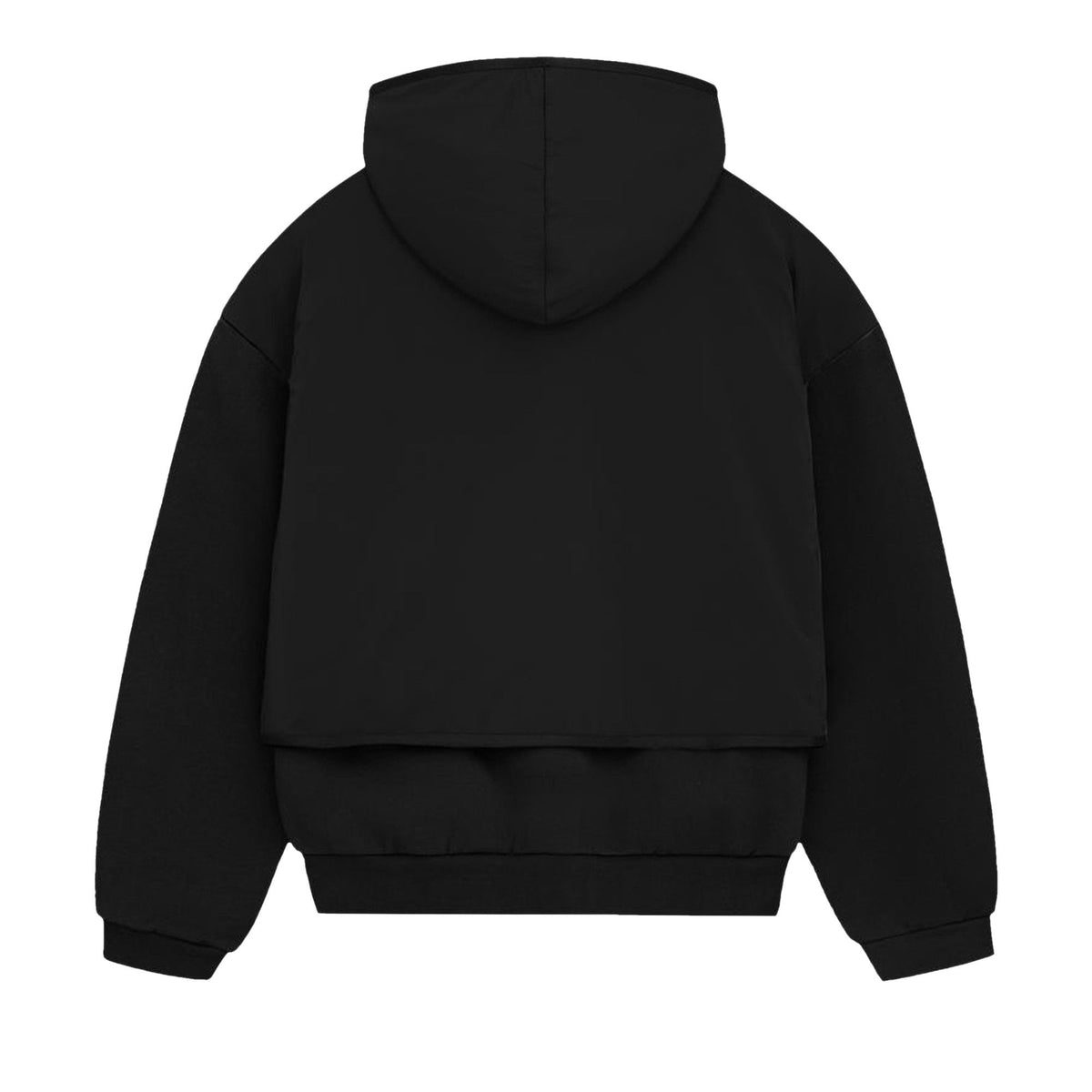 Fear of God Essentials Nylon Fleece Hooded Sweater Jet Black/Jet Black (SS24)