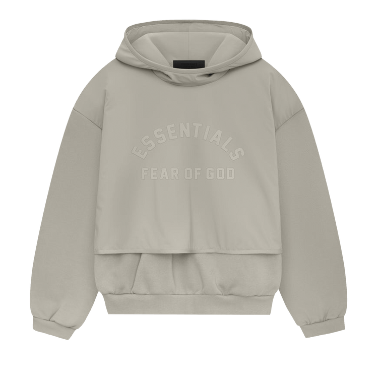 Fear of God Essentials Nylon Fleece Hooded Sweater Seal/Seal (SS24)