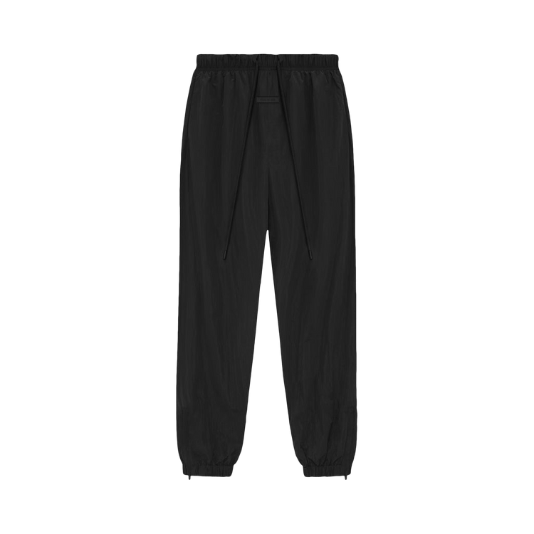 Fear of God Essentials Crinkle Nylon Track Pants Jet Black (SS24)