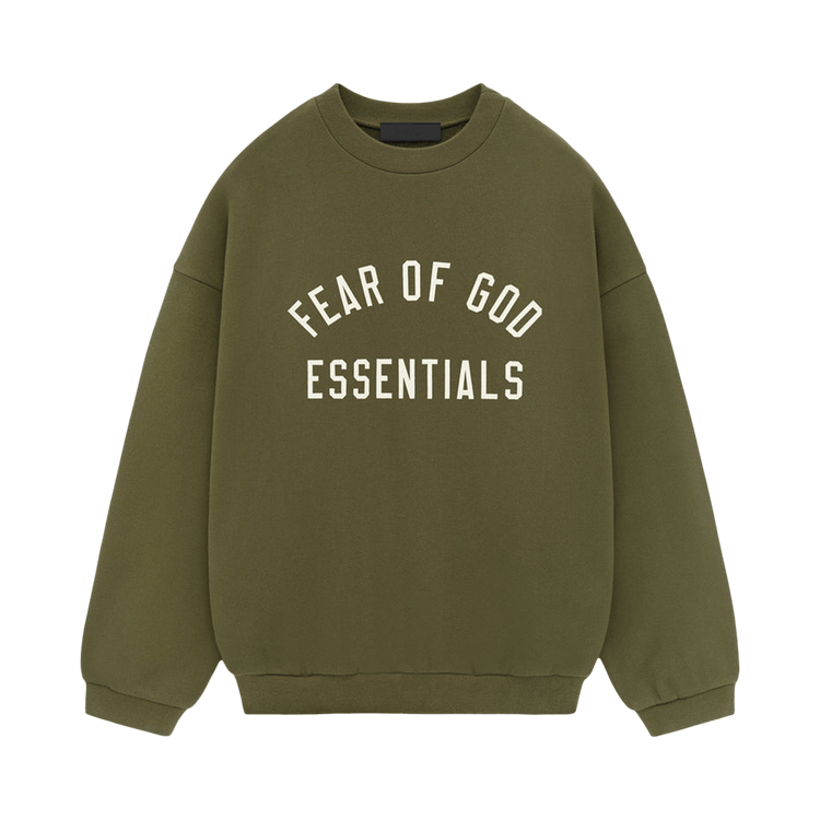 Fear of God Essentials Fleece Crewneck Military (FW24)
