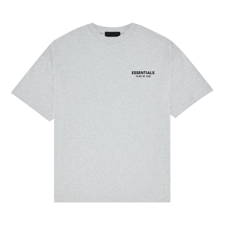 Fear of God Essentials Jersey Crewneck Tee Light Heather Grey (FW24)