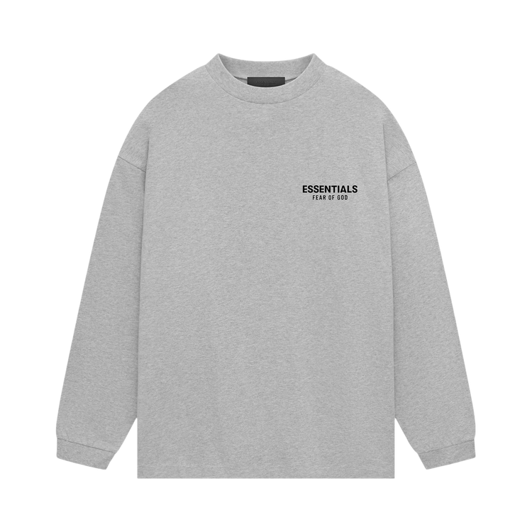 Fear of God Essentials Jersey Long-Sleeve Shirt Light Heather Grey (FW24)