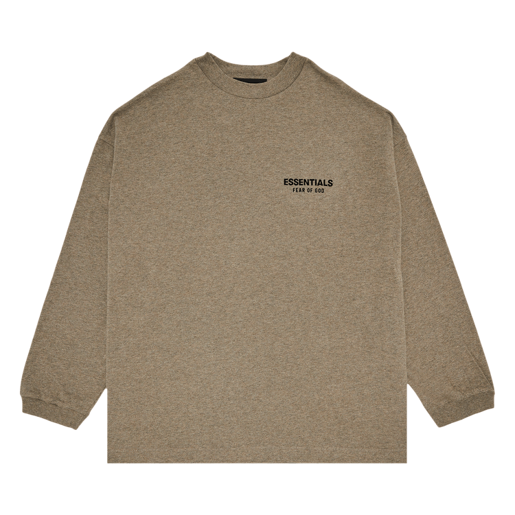 Fear of God Essentials Jersey Long-Sleeve Shirt Heather Grey (FW24)