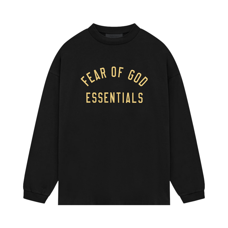Fear of God Essentials Jersey Long-Sleeve Tee Black (FW24)