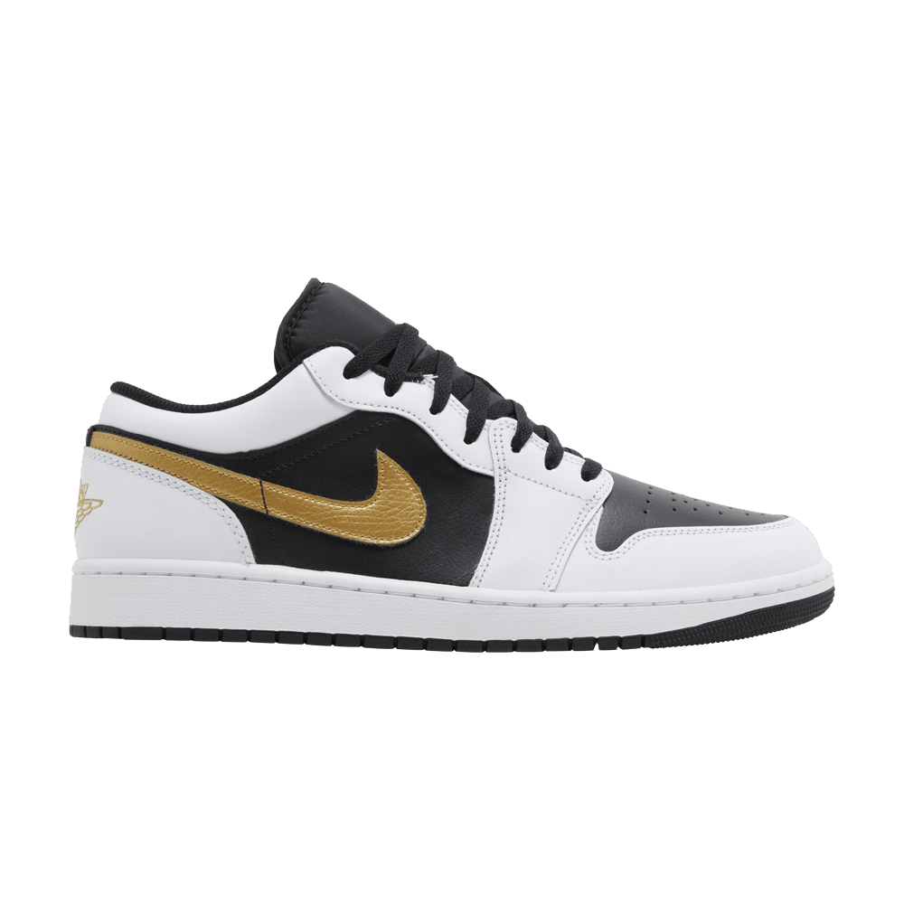 Jordan 1 Low Gold Swoosh
