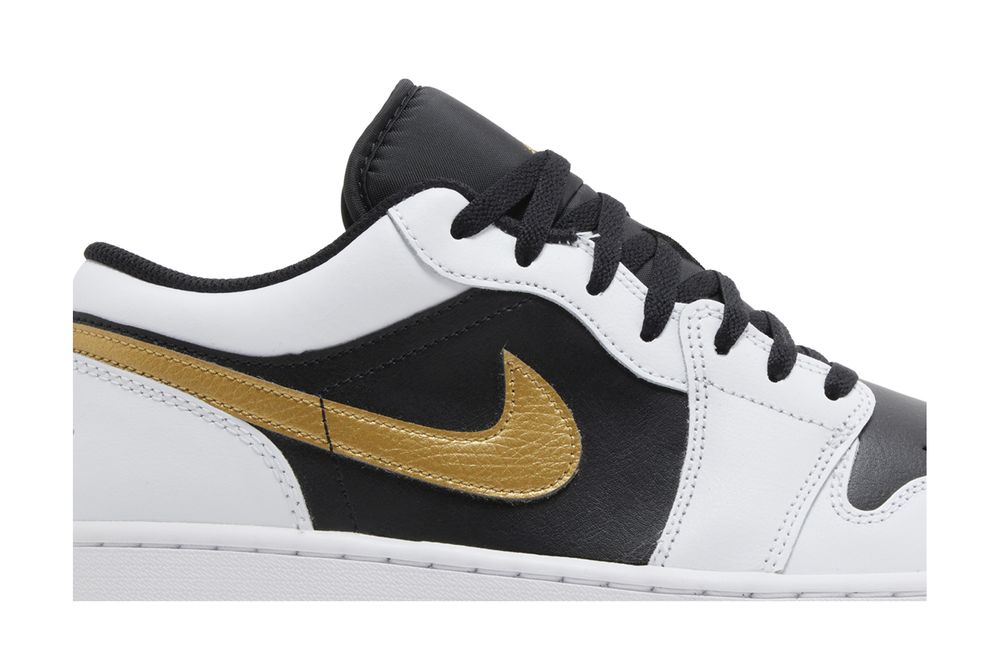 Jordan 1 Low Gold Swoosh