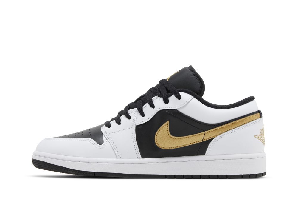Jordan 1 Low Gold Swoosh