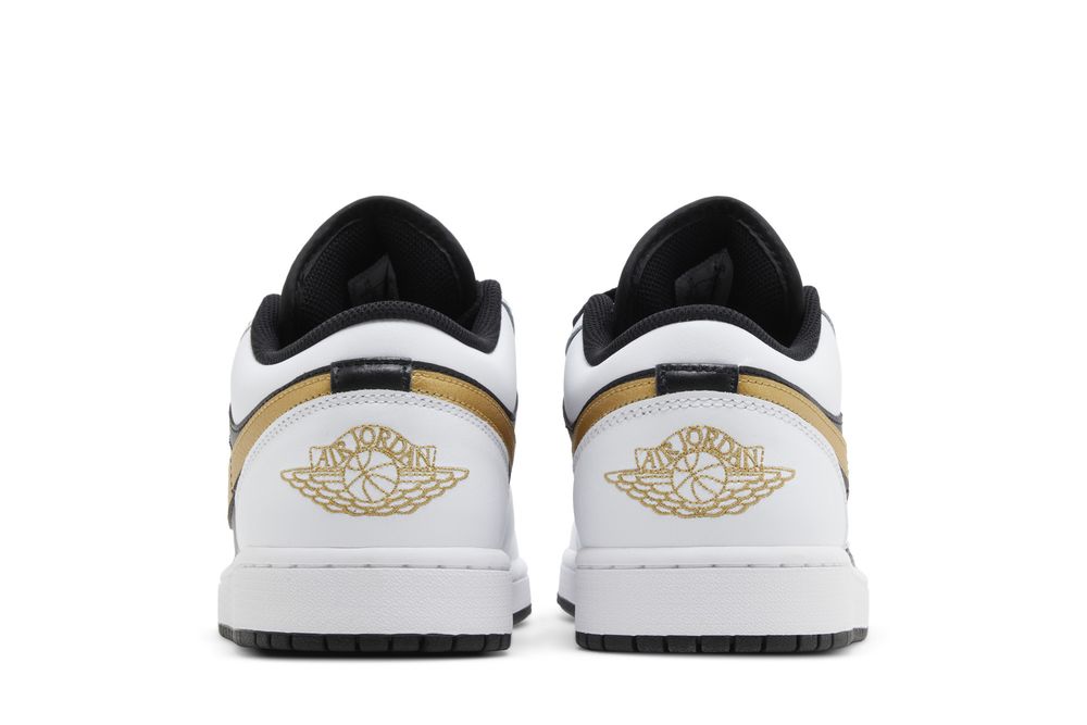 Jordan 1 Low Gold Swoosh