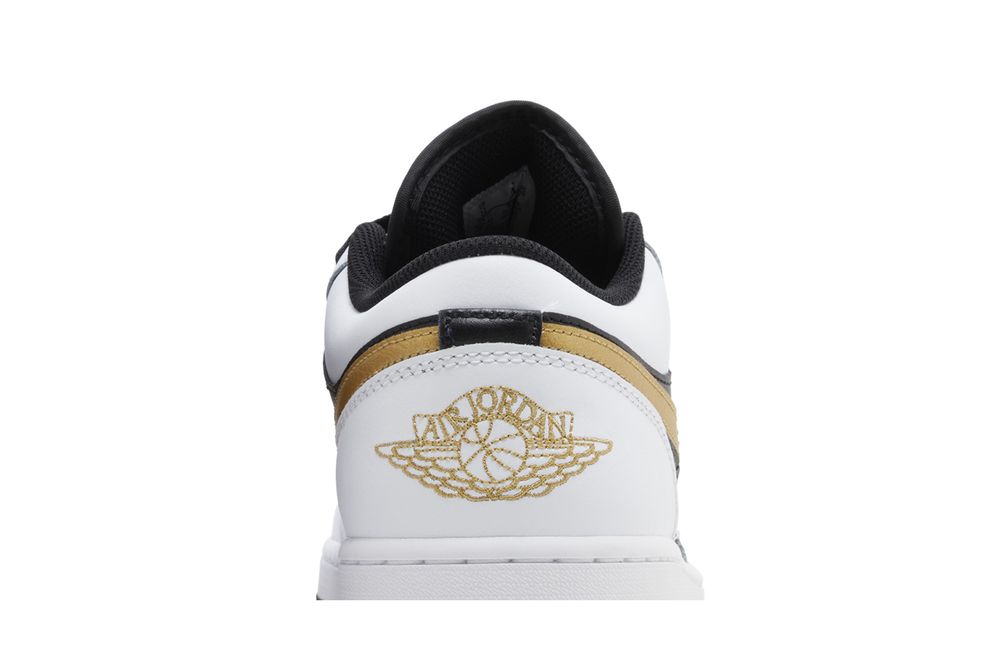 Jordan 1 Low Gold Swoosh