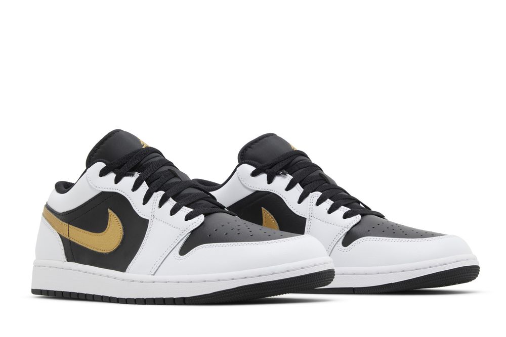 Jordan 1 Low Gold Swoosh