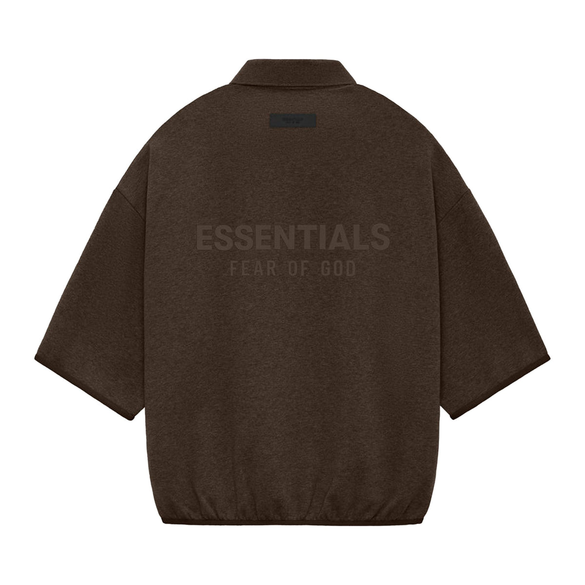 Fear of God Essentials 3/4 Sleeve Polo Heather Wood (SS24)
