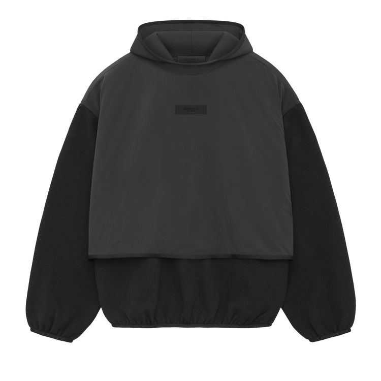 Fear of God Essentials Nylon Fleece Hooded Sweatshirt Black (SS24)