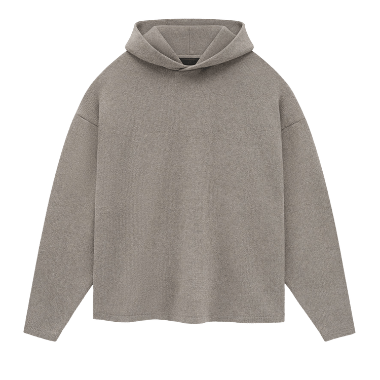 Fear of God Essentials Knit Hoodie Heather Grey (SS24)