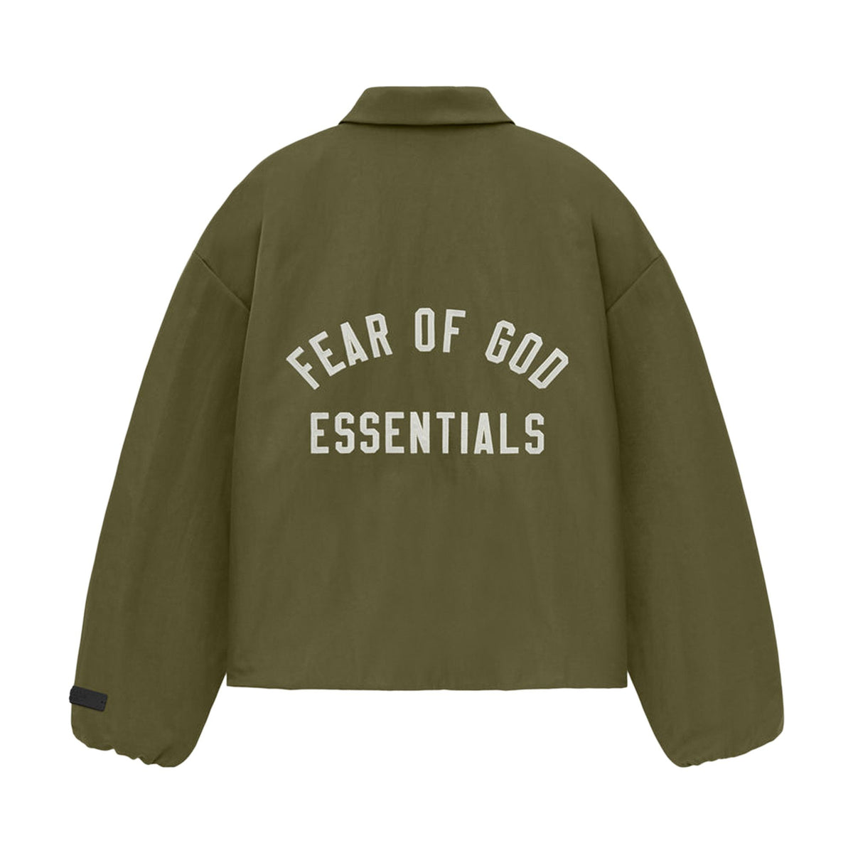 Fear of God Essentials Textured Nylon Trucker Jacket Military (FW24)