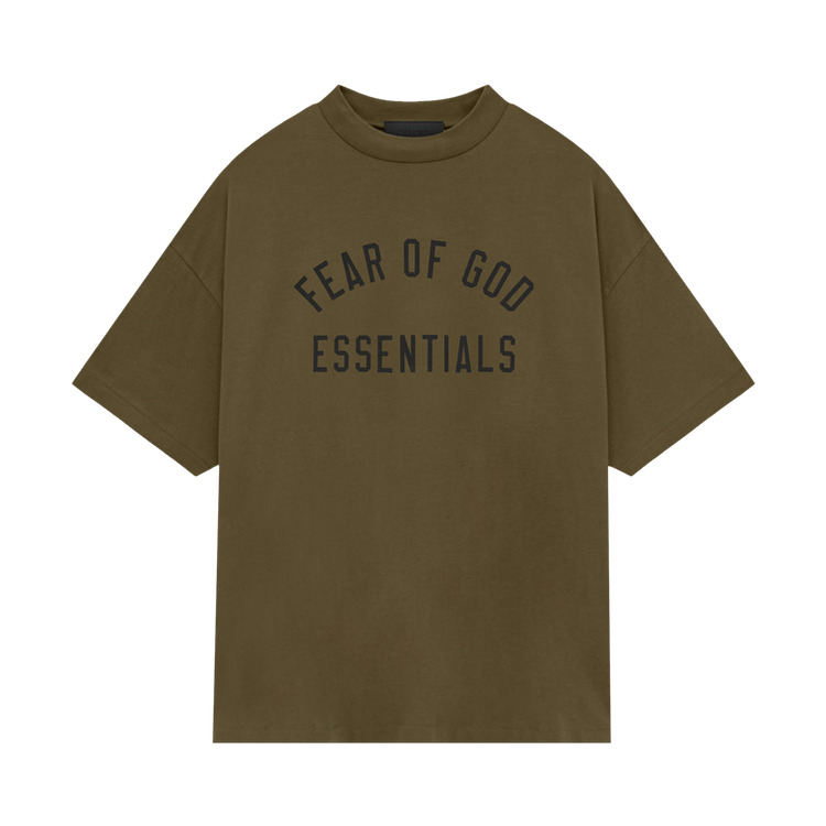 Fear of God Essentials Jersey Crewneck Tee Olive (FW24)