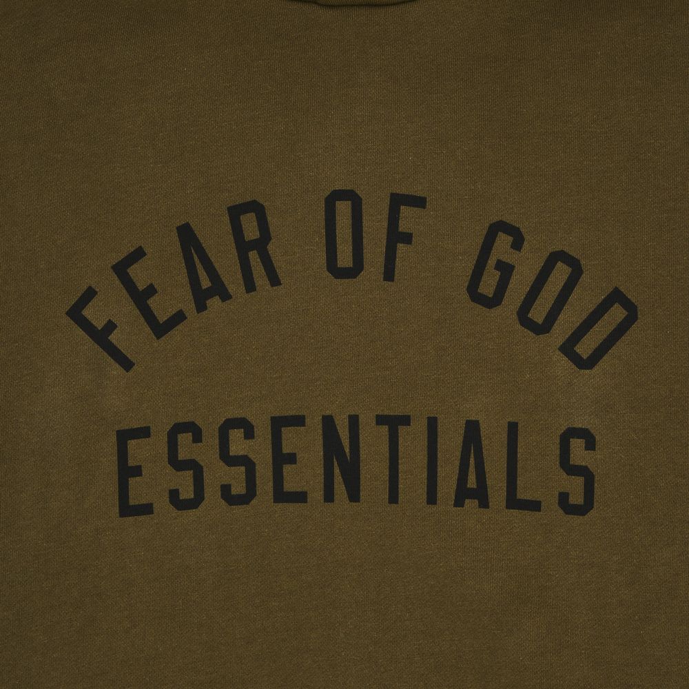 Fear of God Essentials Fleece Hoodie Olive