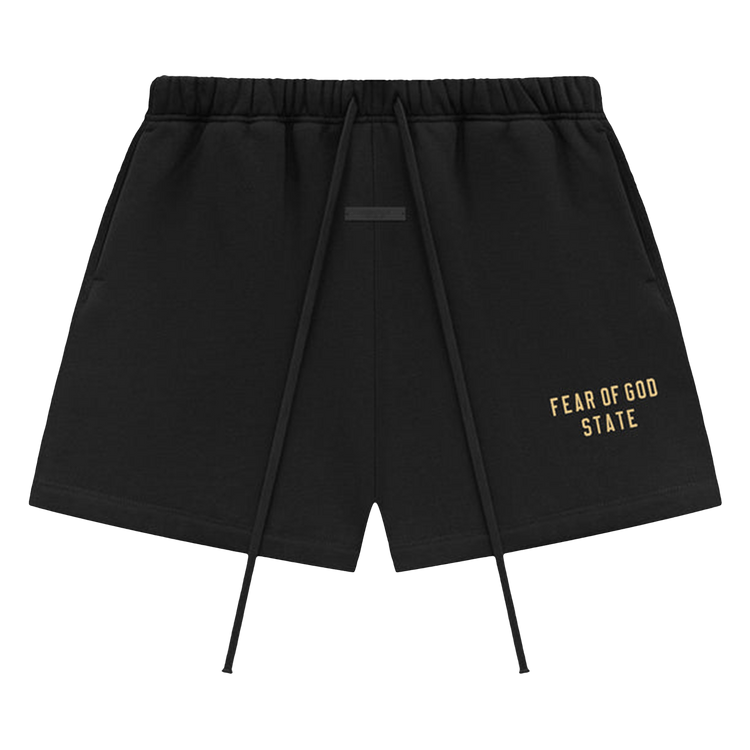 Fear of God Essentials Fleece Soccer Short Black (FW24)