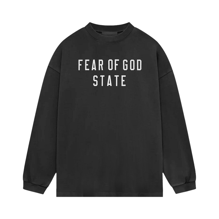 Fear of God Essentials Heavy Long-Sleeve Tee Black (FW24)