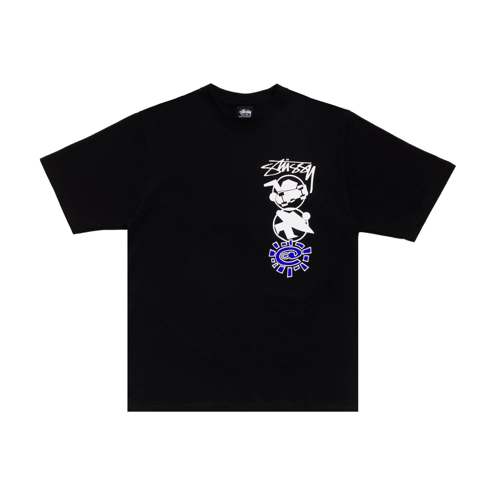 Stussy x Always Do What You Should Do Stack Tee Black front