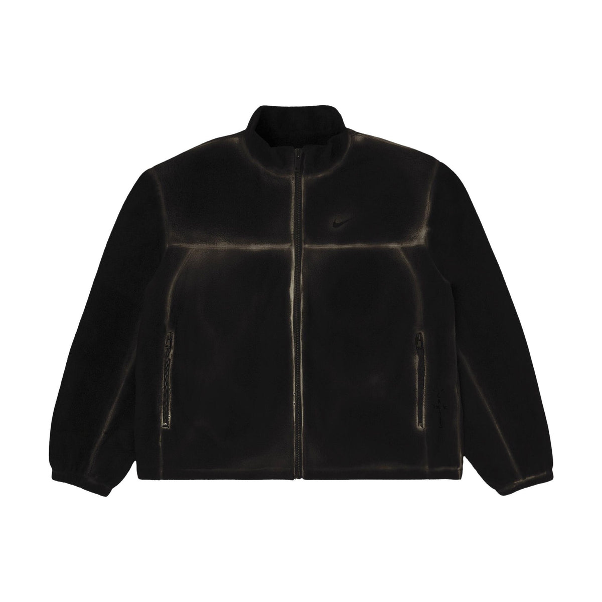 Travis Scott Cactus Jack x Fragment x Nike Fleece Zip Jacket Black front