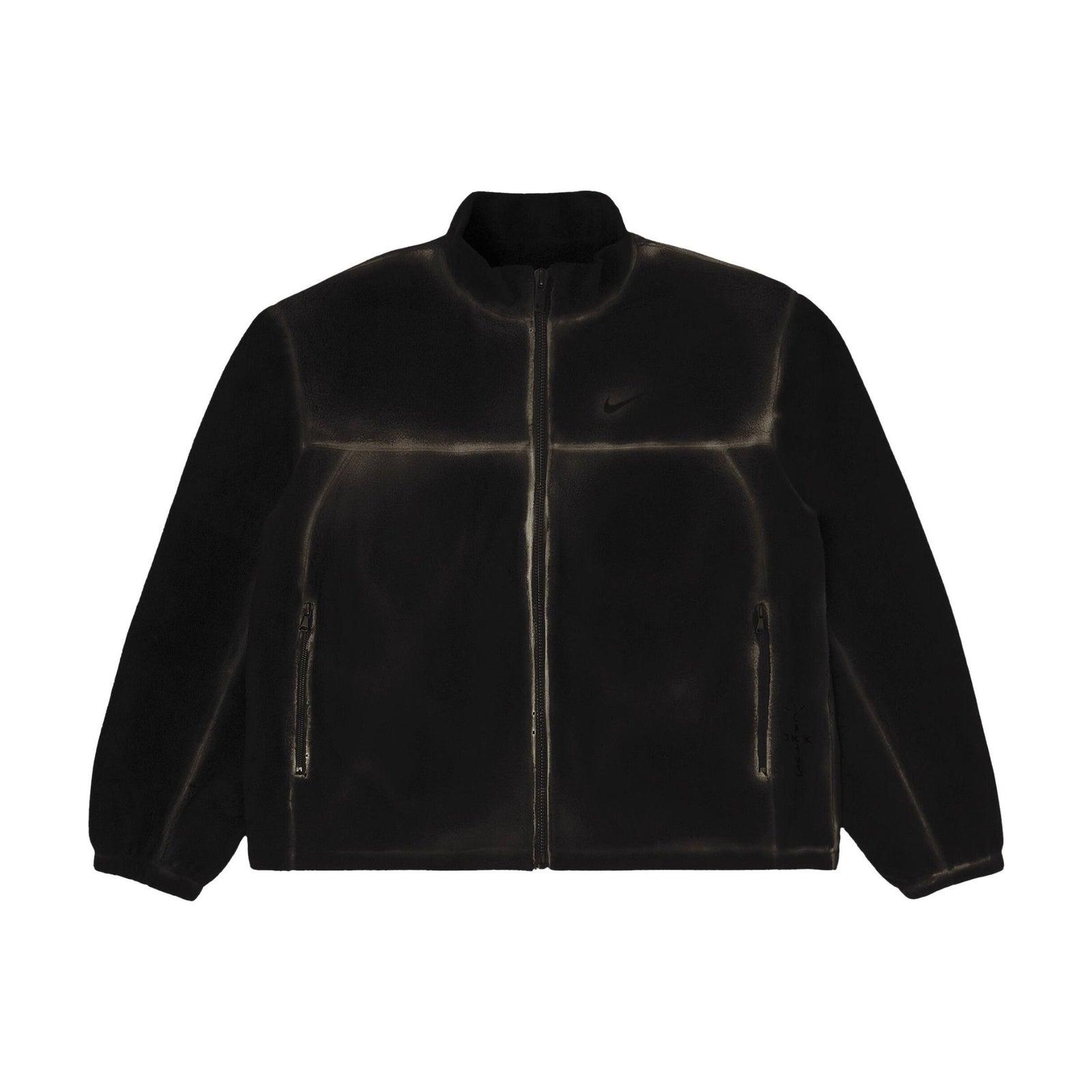 Travis Scott Cactus Jack x Fragment x Nike Fleece Zip Jacket Black front