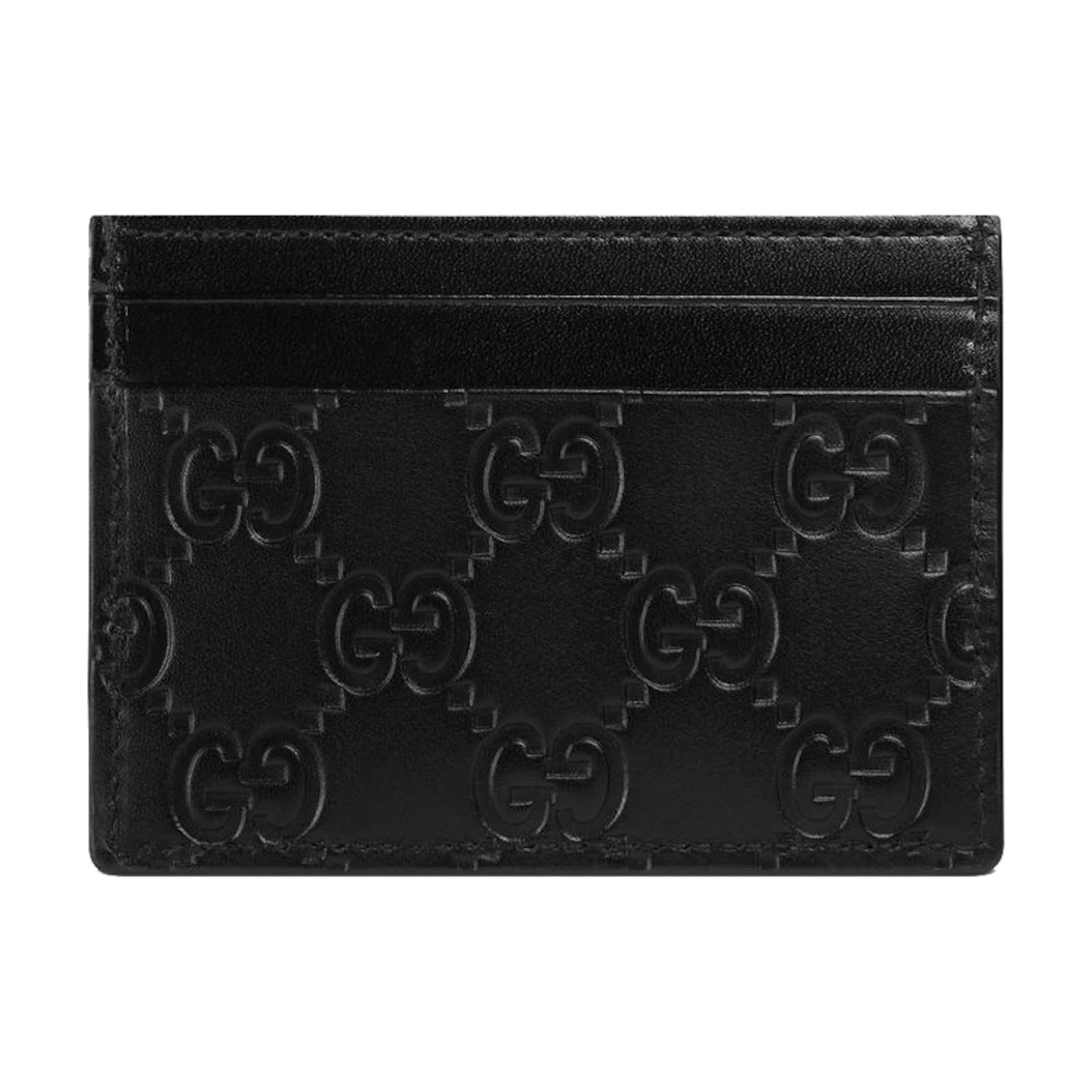 Gucci Signature GG 5-Slot Card Holder Black front