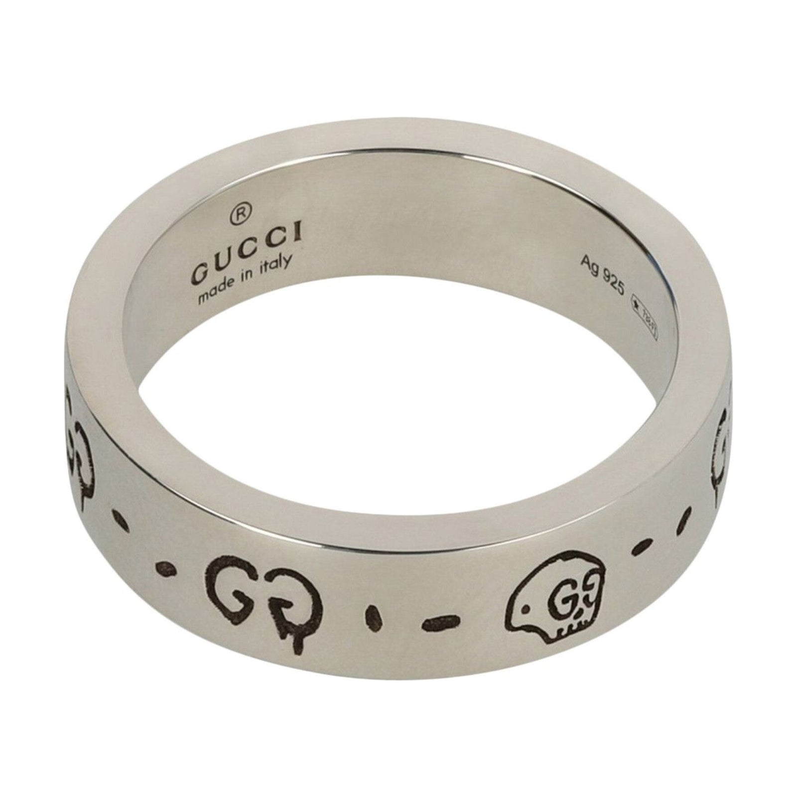Gucci Ghost Ring Small Silver front