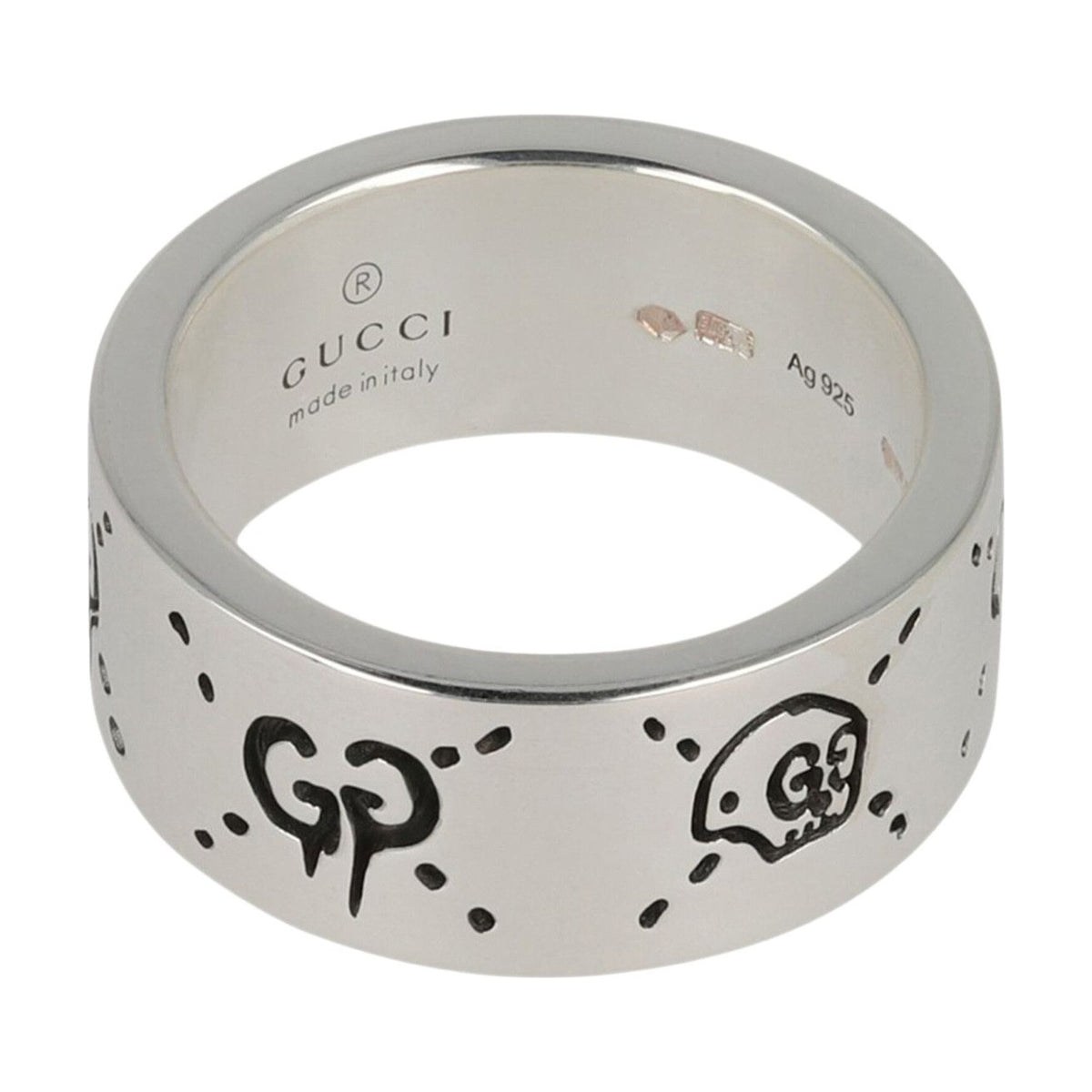 Gucci Ghost Skull Ring Silver front