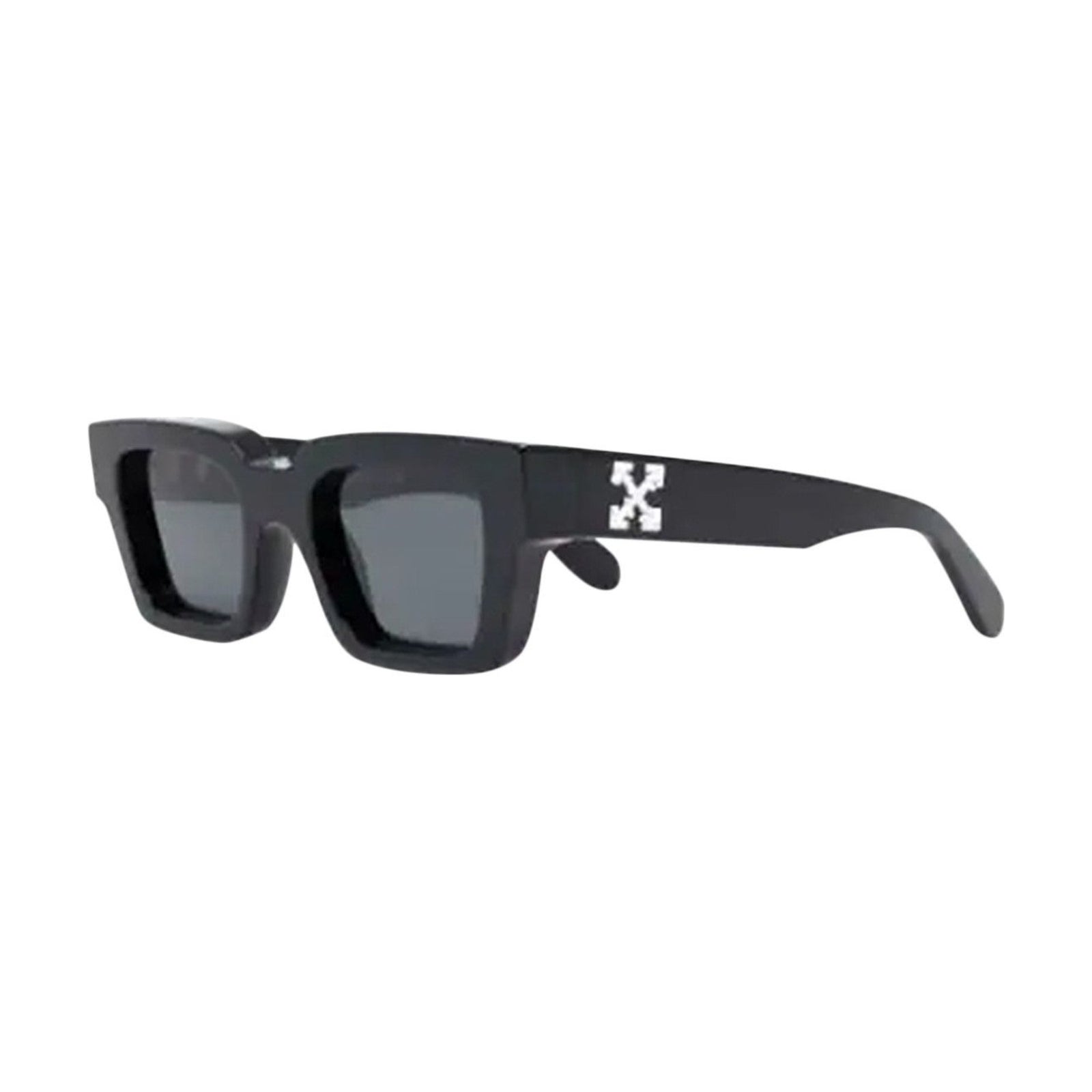 Off-White Virgil Square Sunglasses Black/White/Grey (FW21) front