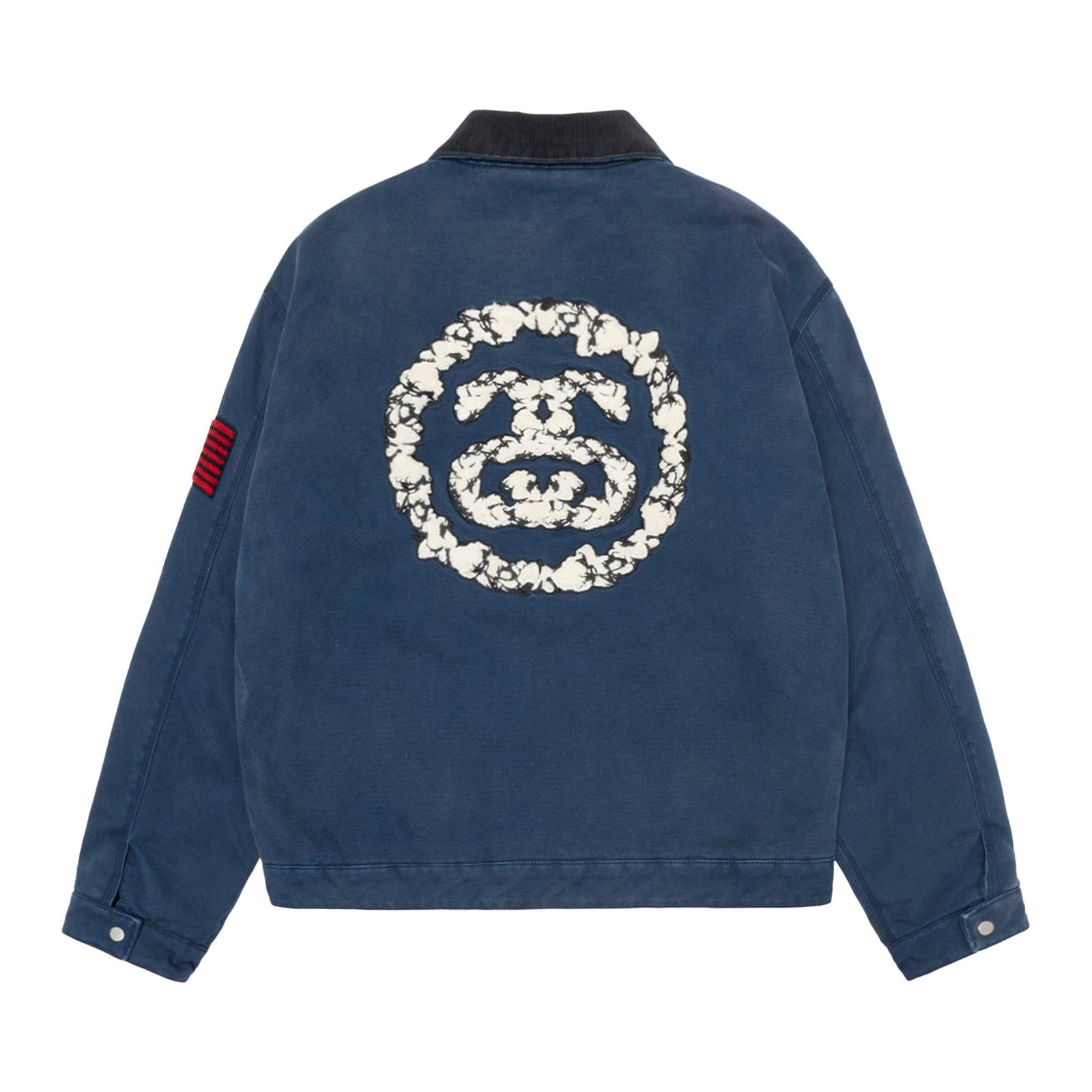 Stussy x Denim Tears Canvas Jacket Blue front