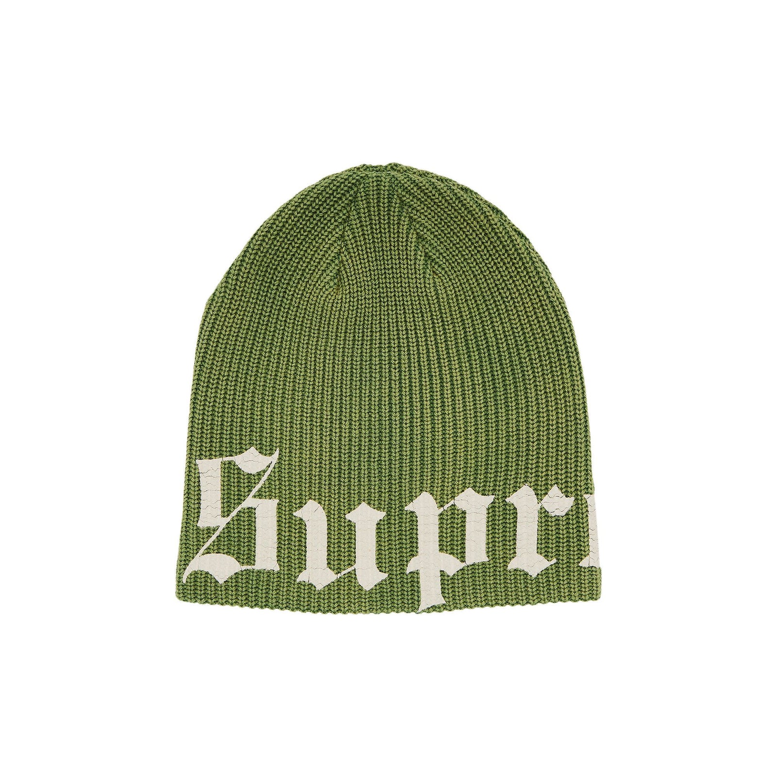 Supreme Old English Printed Beanie (SS26) Green - Im Your Wardrobe