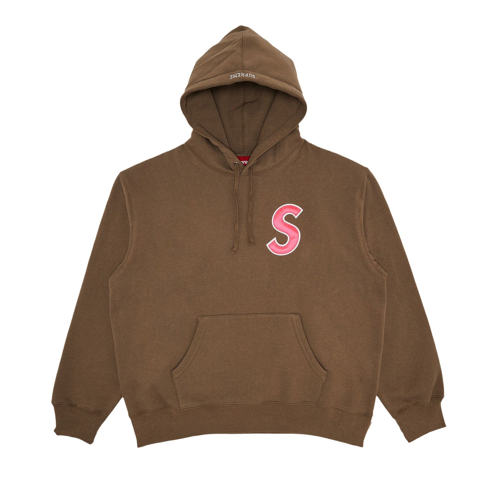 Supreme S Logo Hooded Sweatshirt (SS25) Dusty Brown - Im Your Wardrobe