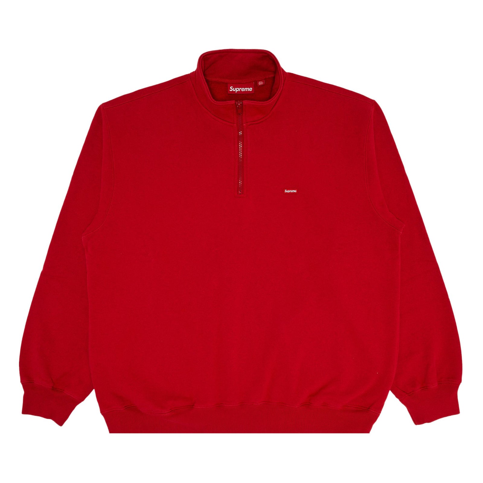 Supreme Small Box Half Zip Pullover Red - Im Your Wardrobe