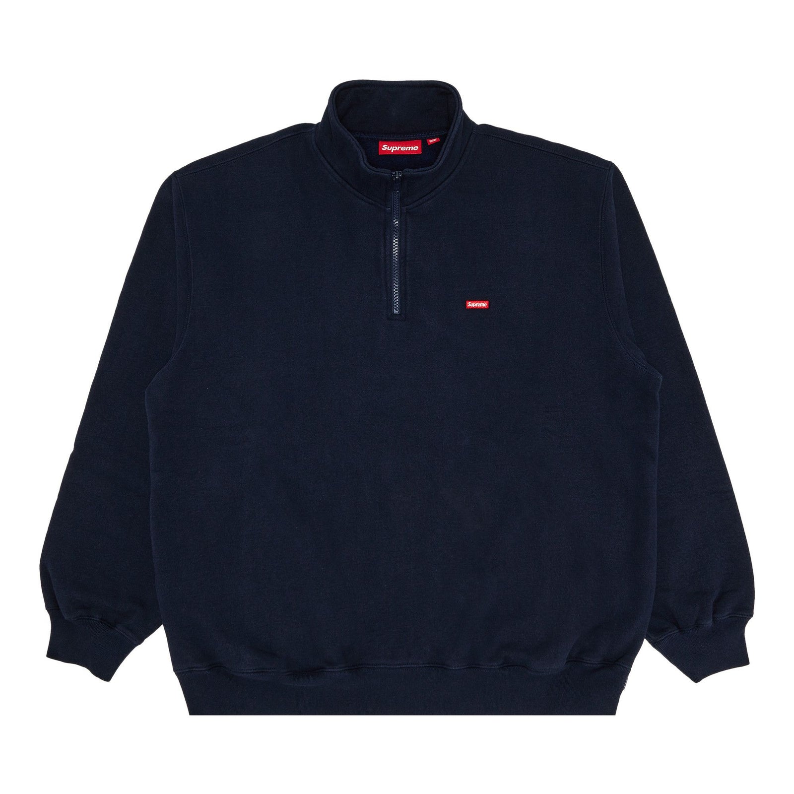 Supreme Small Box Half Zip Pullover Navy - Im Your Wardrobe