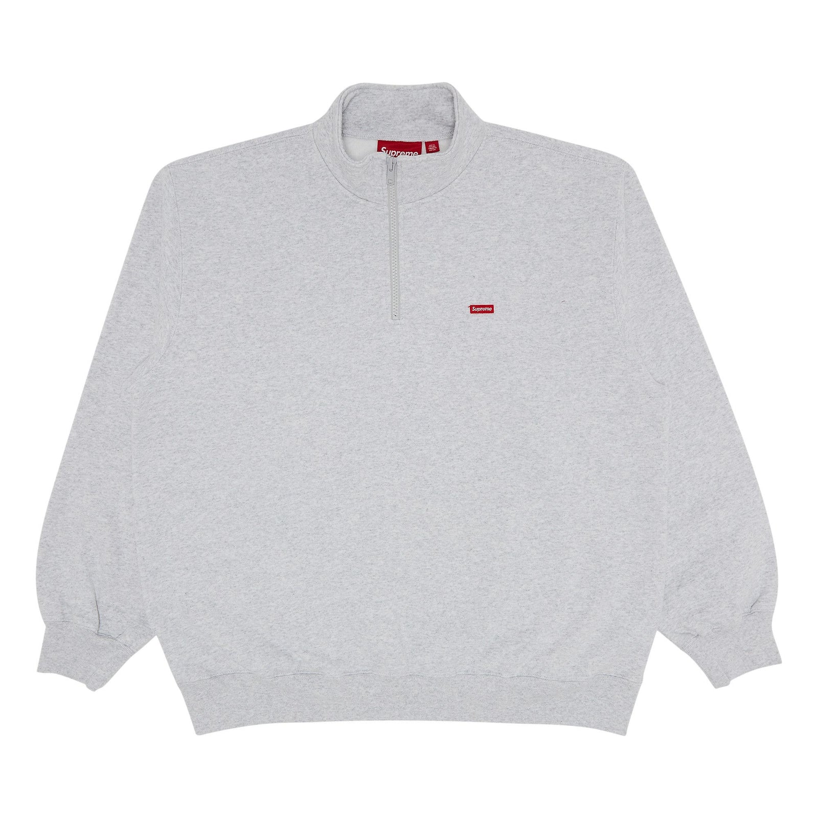 Supreme Small Box Half Zip Pullover Ash Grey - Im Your Wardrobe