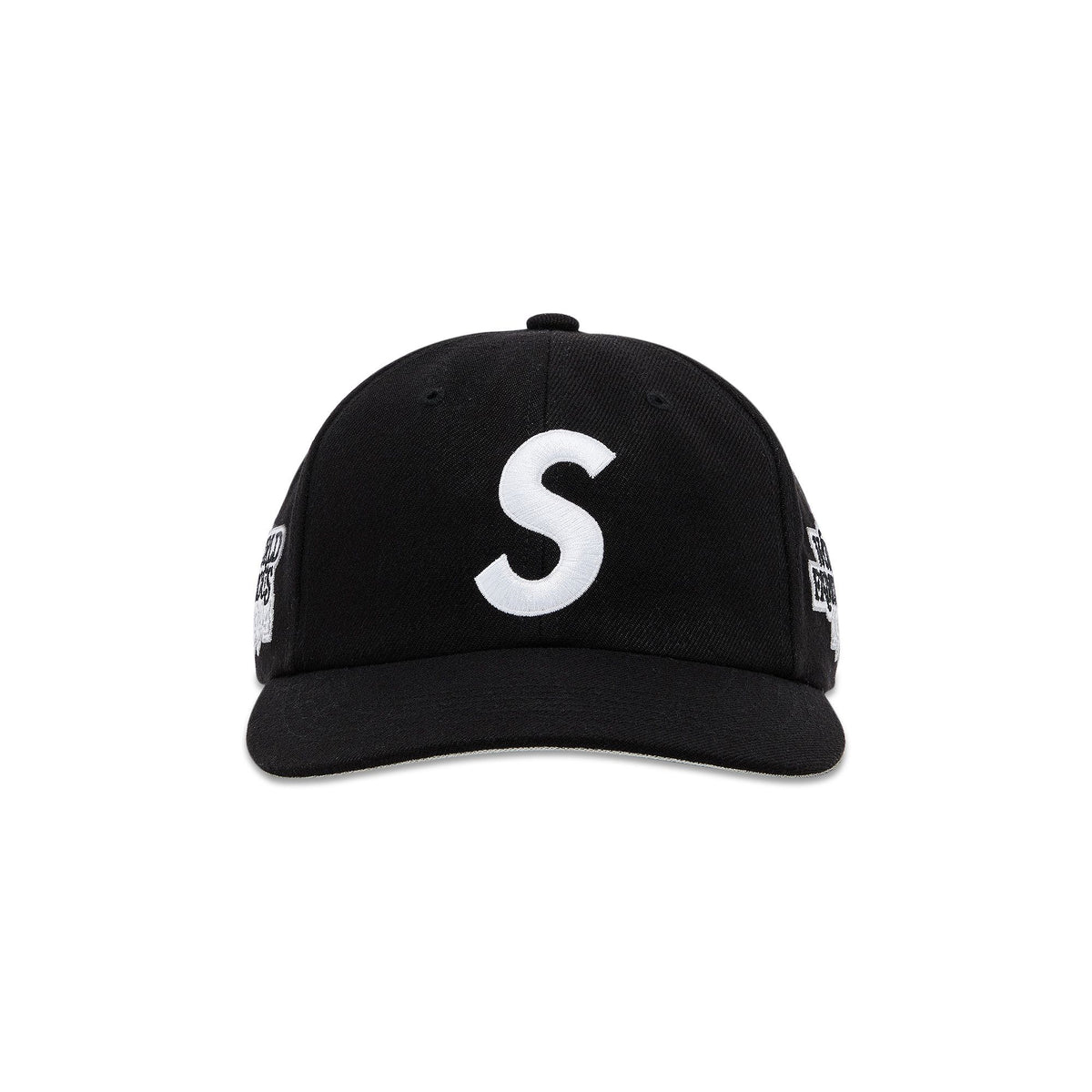 Supreme World Famous S Logo 6-Panel (SS26) Black