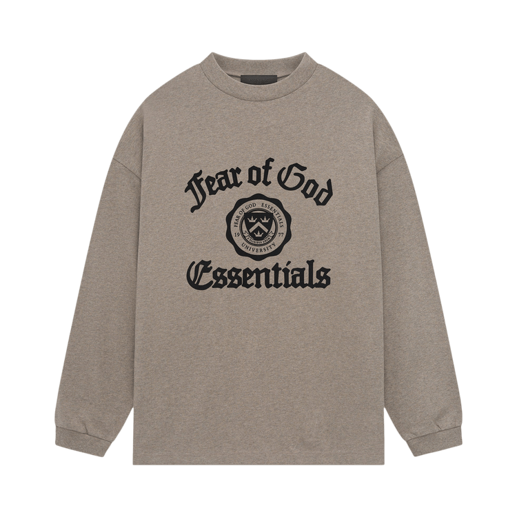 Fear of God Essentials Heavy Long-Sleeve Tee Heather Grey (FW24)