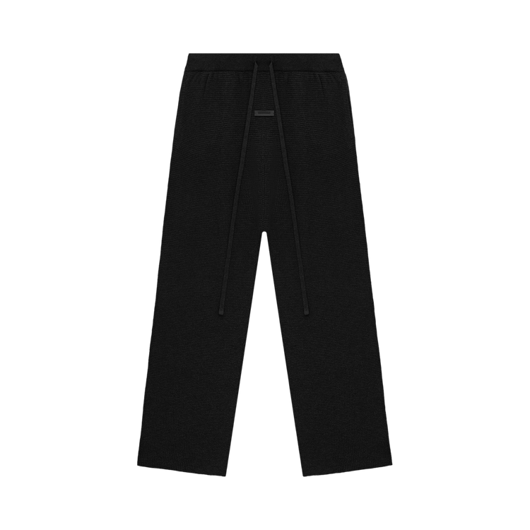 Fear of God Essentials Women's Waffle Relaxed Pant Black (FW24)