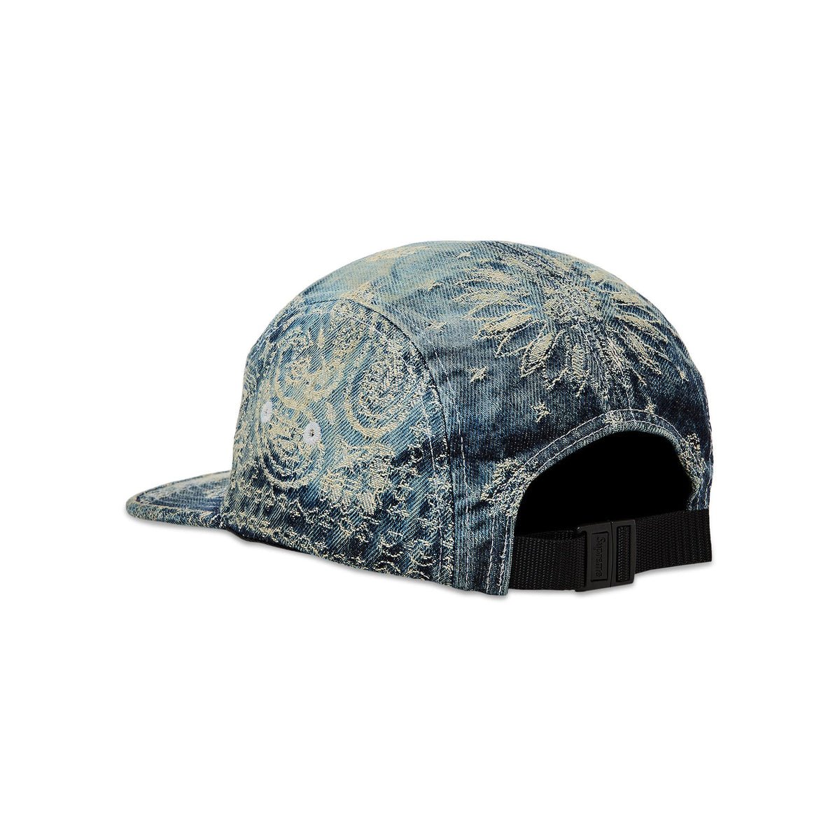 Supreme Bandana Jacquard Denim Camp Cap Blue (SS25)