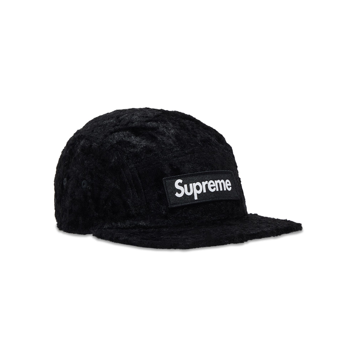 Supreme x GOODENOUGH Crushed Rayon Camp Cap Black