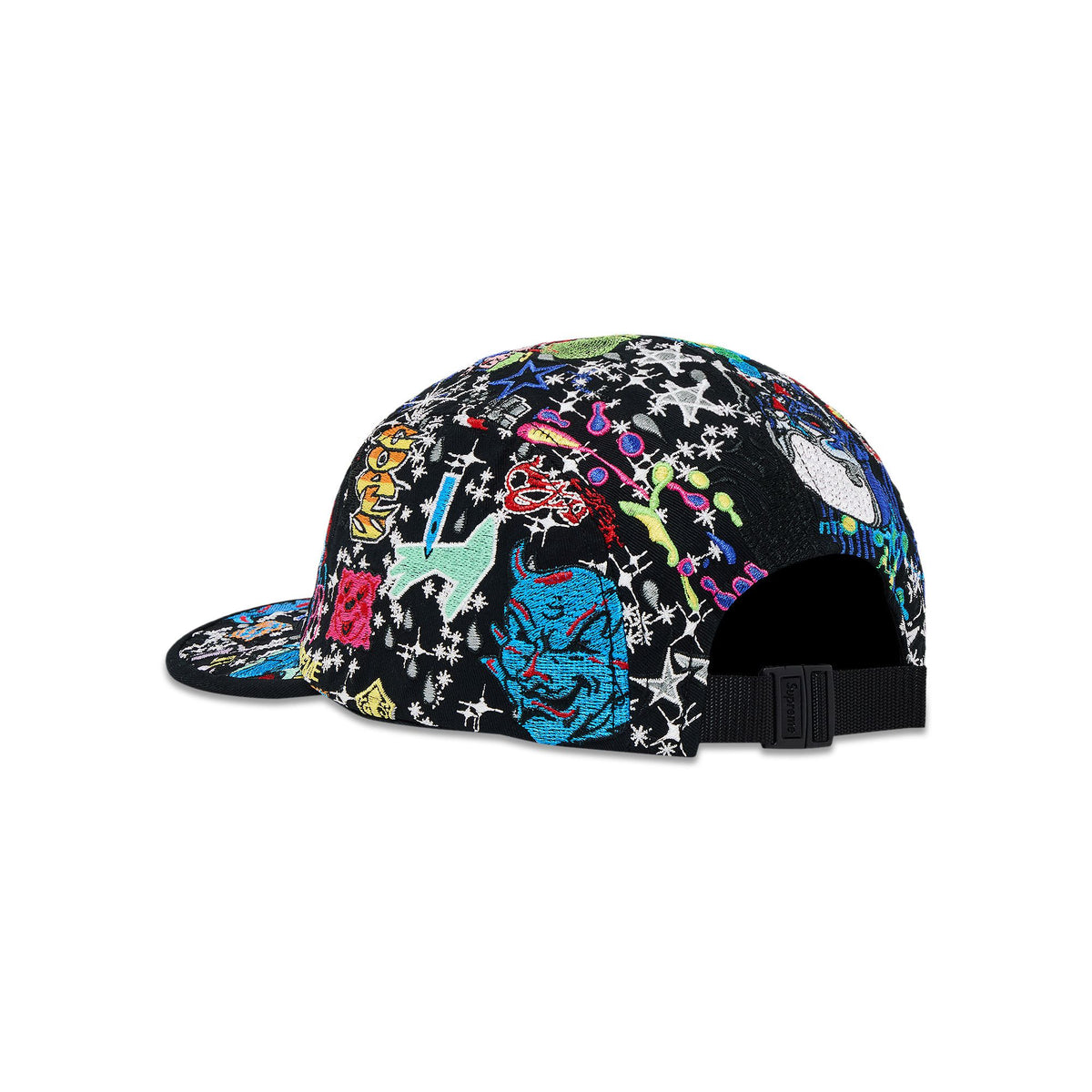 Supreme AOI Embroidered Camp Cap Black