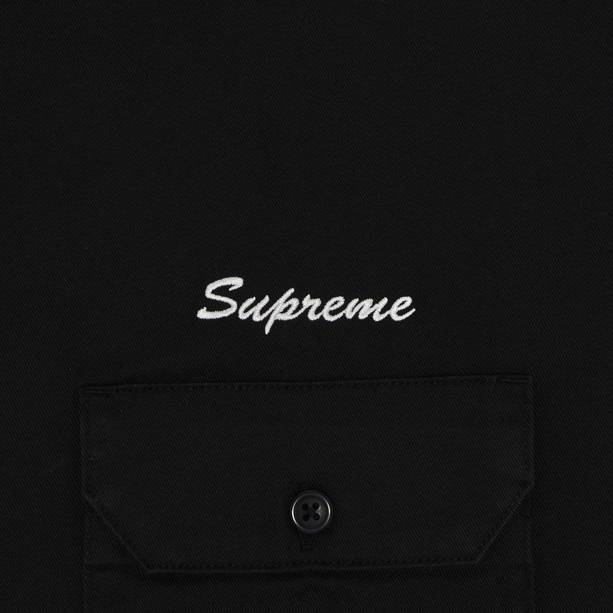 Supreme Rhinestone Pin Up S/S Work Shirt Black
