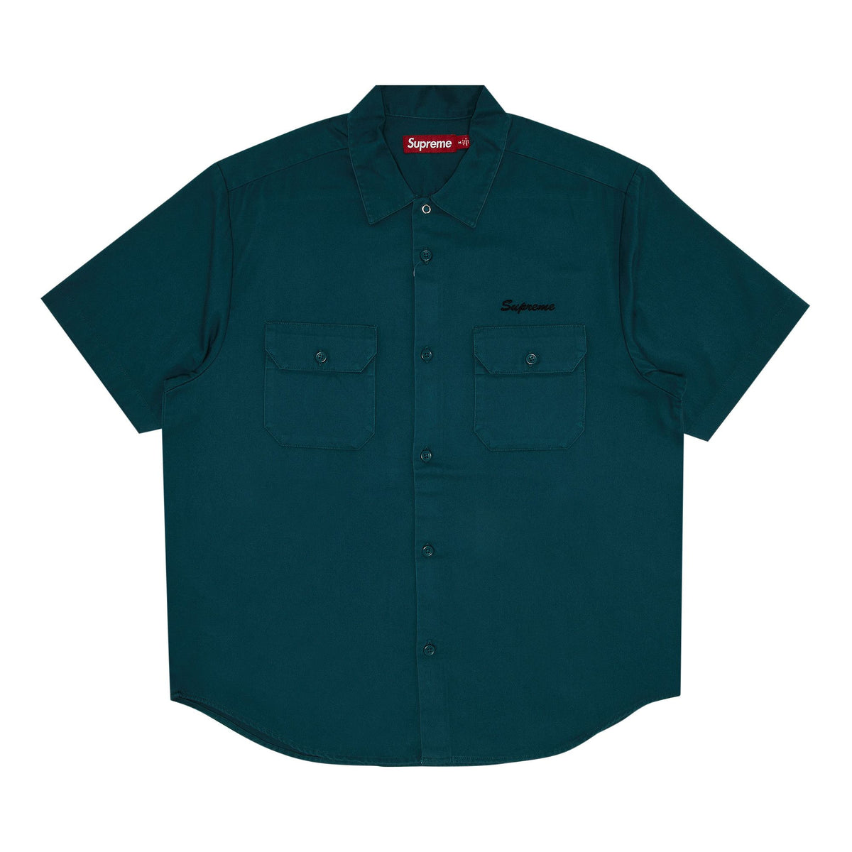 Supreme Rhinestone Pin Up S/S Work Shirt Work Green