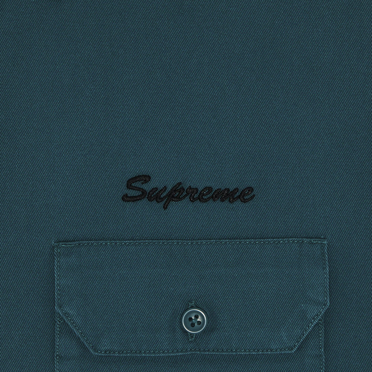 Supreme Rhinestone Pin Up S/S Work Shirt Work Green