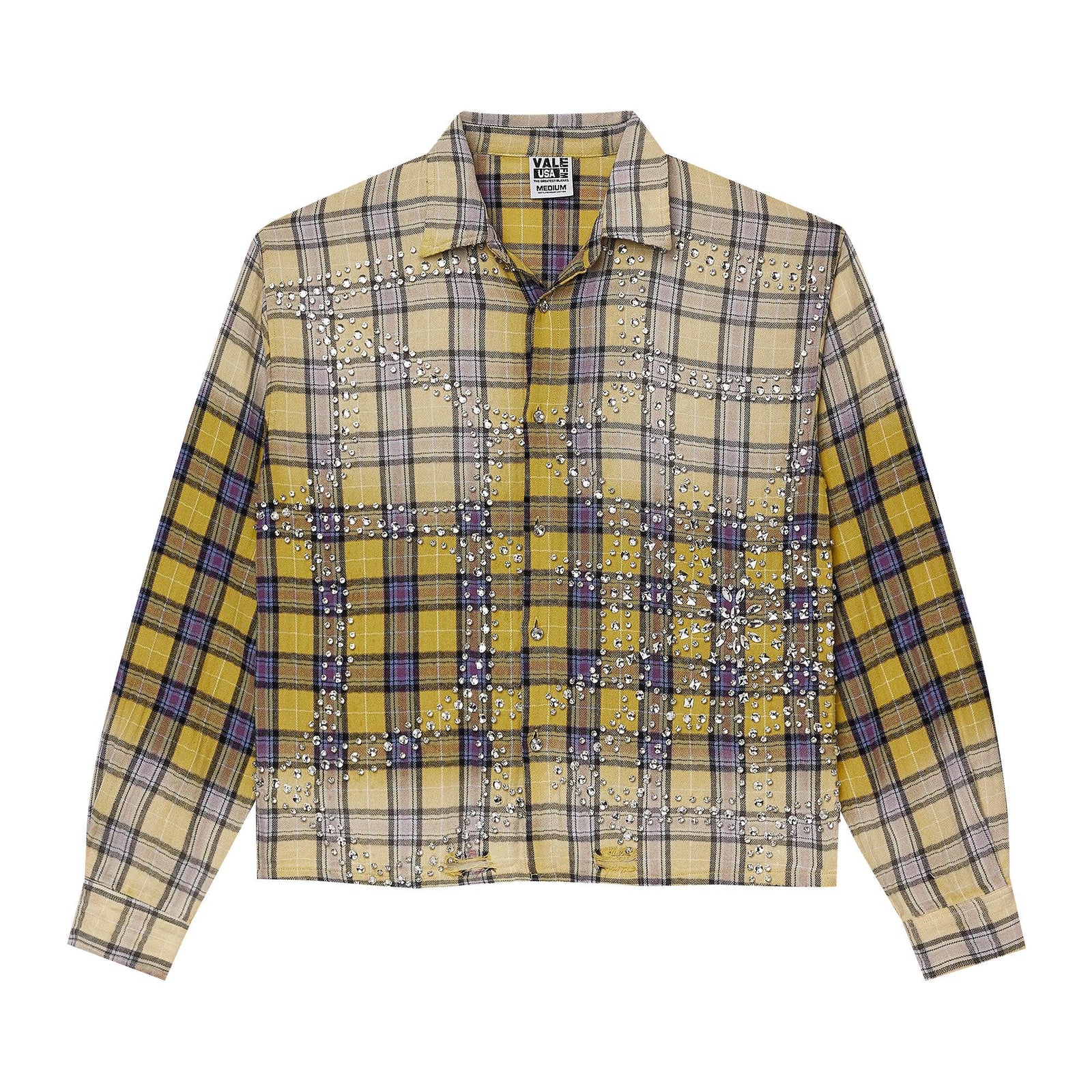 Vale Forever Lemonhead L/S Flannel Yellow/Blue front